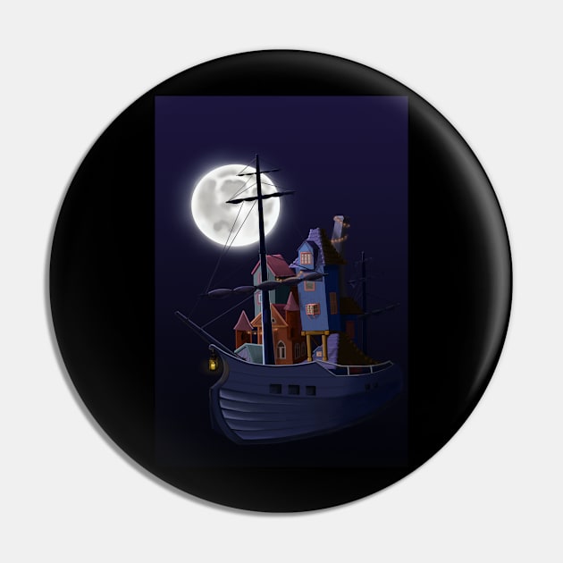 Pirate's ship Pin by Anart