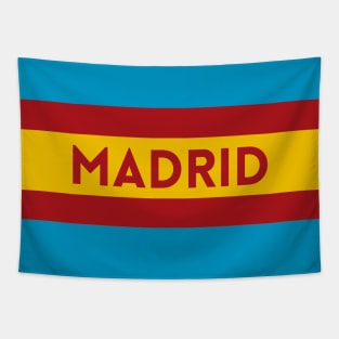 Madrid City in Spain Flag Tapestry