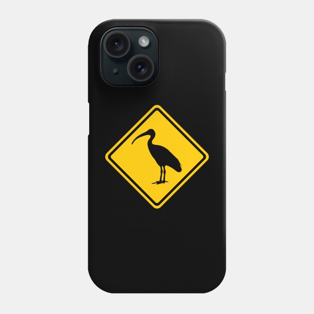 Bin Chicken Road Sign Phone Case by BinChickenBaby