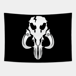 Mando Mythosaur Skull White Tapestry