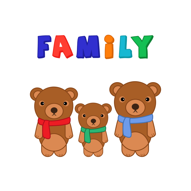 Family Bear Teddy Sweet Cute Animal Toys Mom by SWEIRKI