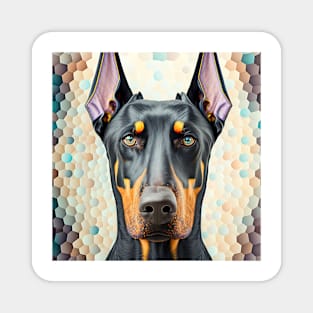 A Fractal Design of A Doberman Magnet