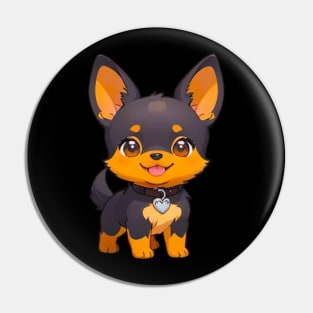 Kawaii Chibi Lancashire Heeler - PanfurWare LLC Pin