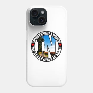 Heart Stays Home - Indiana Phone Case