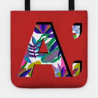 Big letter A. creative for names on A Tote