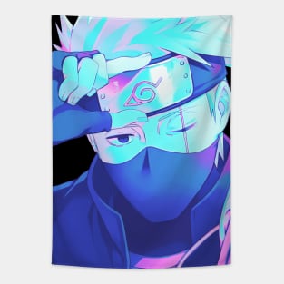 Kakashi vaporwave Tapestry