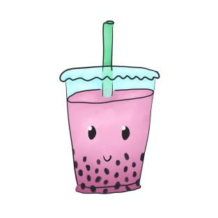 Cute Bubble Tea (Pink) T-Shirt