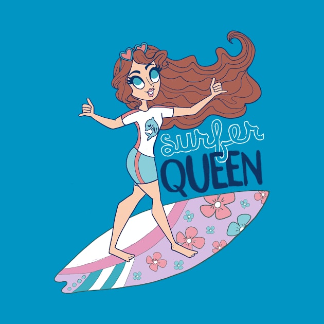 Surfer Queen by katidoodlesmuch