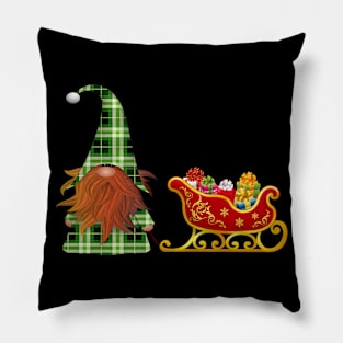 Merry Christmas Elf With Gifts Pillow