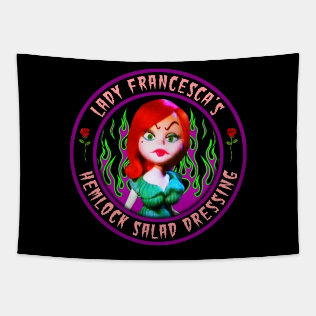 LADY FRANCESCA - HEMLOCK SALAD DRESSING Tapestry by GardenOfNightmares