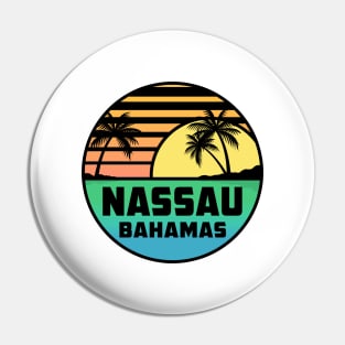 Nassau New Providence Island Bahamas Tropical Beach Surfing Scuba Surf  Vacation Pin