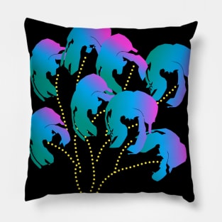 Fantasy flower vector Pillow