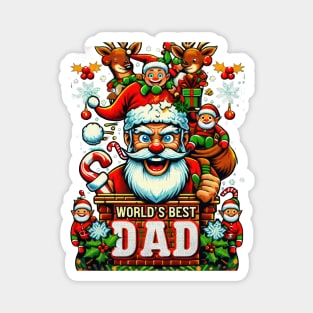 Christmas Sweater Design For Dads Magnet