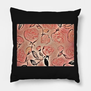1941 Roses House of Harlequin Pillow
