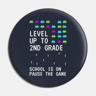 Level up to second Grade back to School kids Clothing Pin