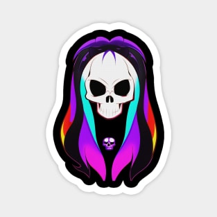 Gothic Skull Fashion Art Magnet