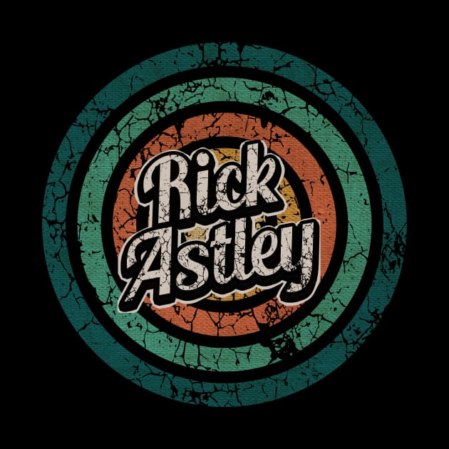 Rick Astley // Retro Circle Crack Vintage by People Mask