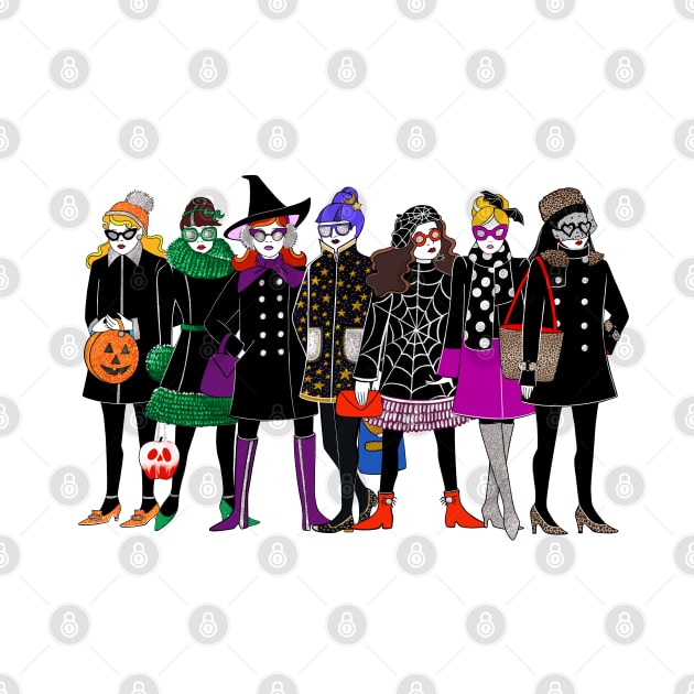 The Witches of the Week by Illustrating Diva 