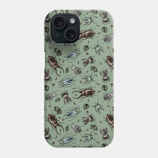 Beetle pattern - Insect collection Phone Case