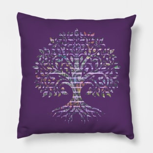 Graffiti Wall Tree Pillow