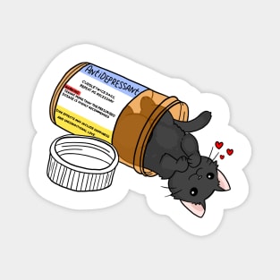 kitty antidepressant love medicine Magnet