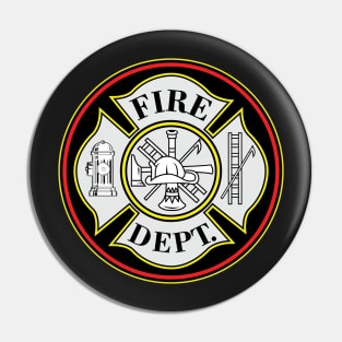 Fire Department Firefighters Badge Pin