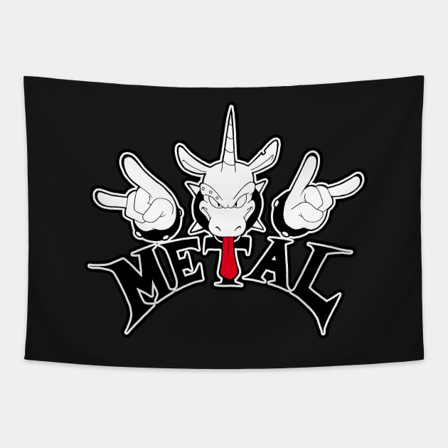 Metal Unicorn Tapestry by Adamis