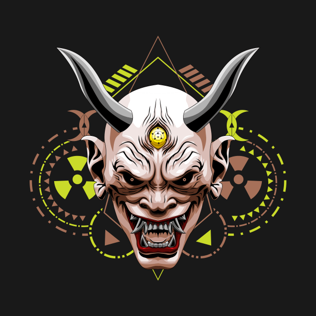 oni hanya mask by SHINIGAMII