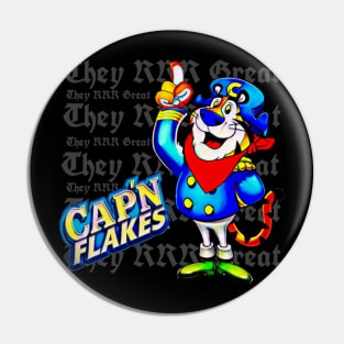 Cap'n Flakes Pin