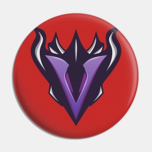 E-sport Logo | V Letter For Esport Team / Tshirt etc (Purple) Pin