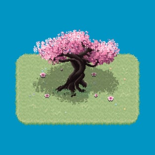 Cherry Blossom Pixel Art T-Shirt