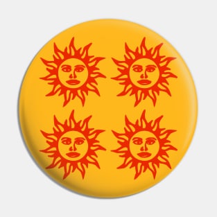 Orange Sunshine 4 way Blotter Art Pin