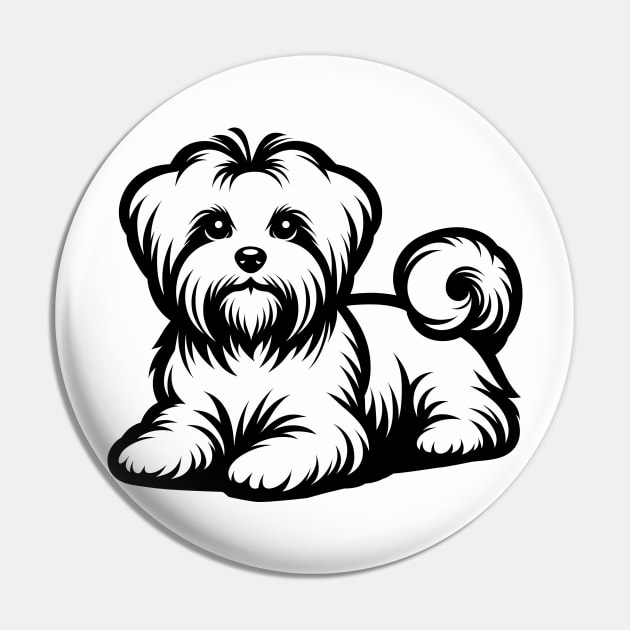 Maltese Dog Pin by KayBee Gift Shop