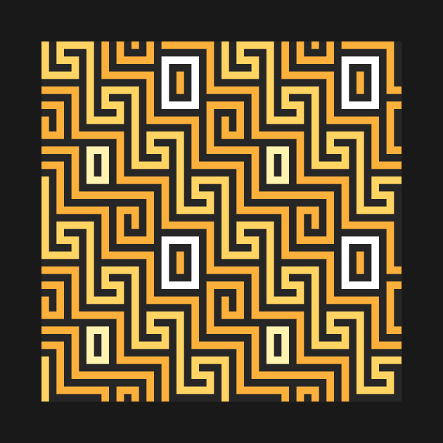 Gold Greck seamless pattern by kavalenkava