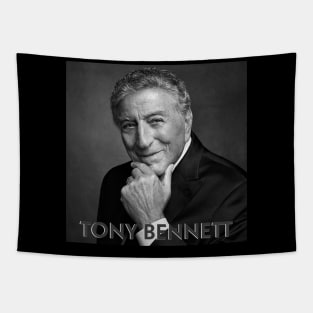 Tony Bennett old man singer portrait Tapestry