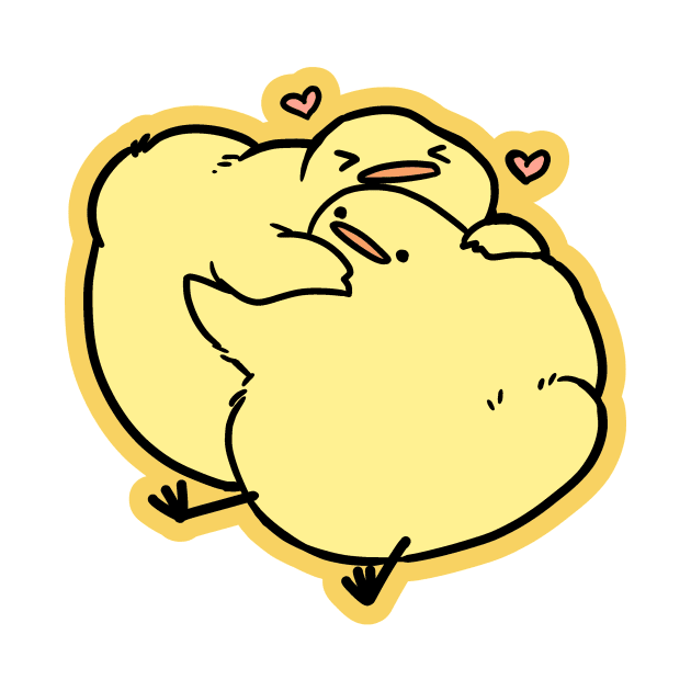 Hug Birdblob by Sabtastic