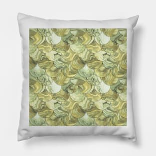 Green scales Pillow