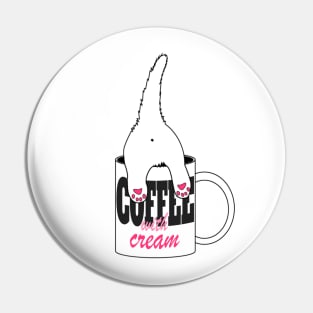 cat coffee Pin