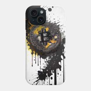 Ink Style Bitcoin Phone Case