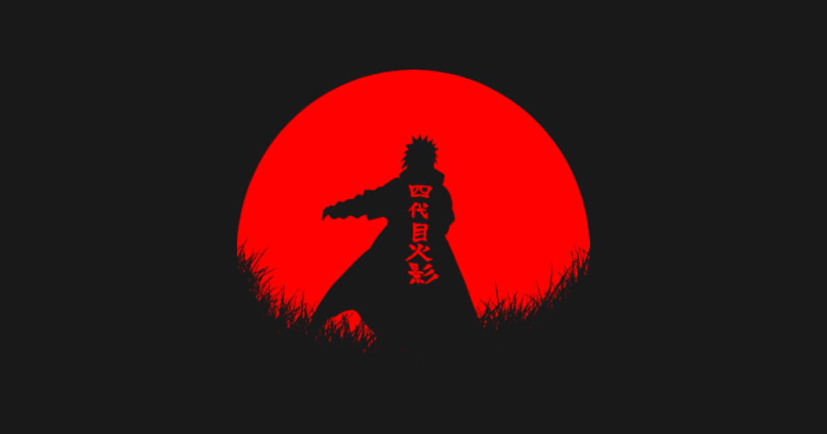 Red Moon Minato - Naruto - T-Shirt | TeePublic