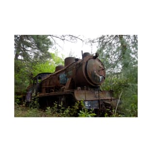 Abandoned steam loco in Greece T-Shirt