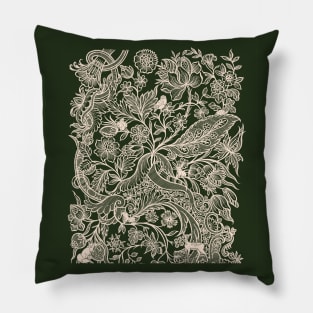 Little green forest Pillow