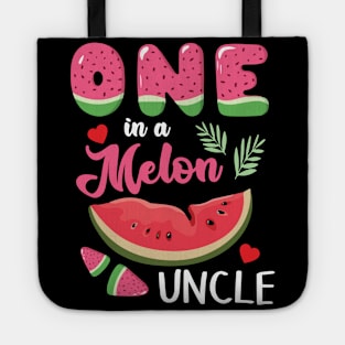 Hearts Watermelon Cream One In A Melon Uncle Niece Nephew Tote