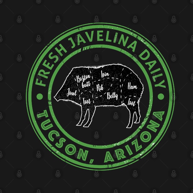 Fresh Javelina Daily Tucson Arizona Souvenir T-shirt by grendelfly73