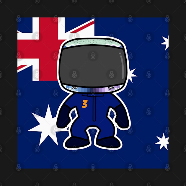 Daniel Ricciardo Custom Bobblehead - Flag Edition 2021 Season by GreazyL