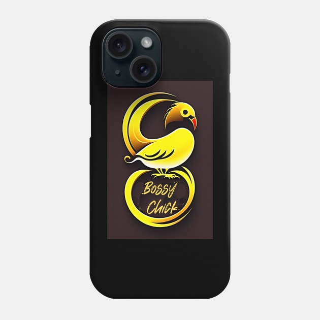 Bossy Chick (logo of a female chicken) Phone Case by PersianFMts