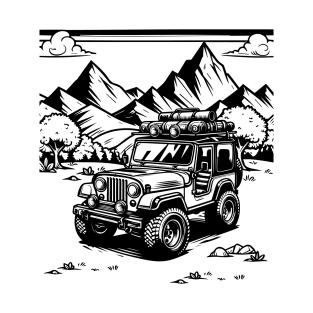 Cool Jeep Nature Car T-Shirt