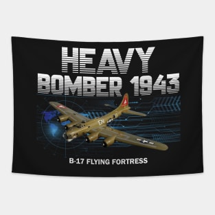 B17 Flying Fortress Bomber Pilot Gift Battle of Britain Tapestry