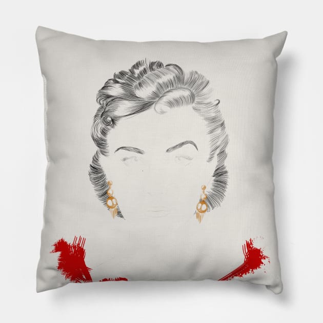 Scarlett O'Hara Pillow by njikshik