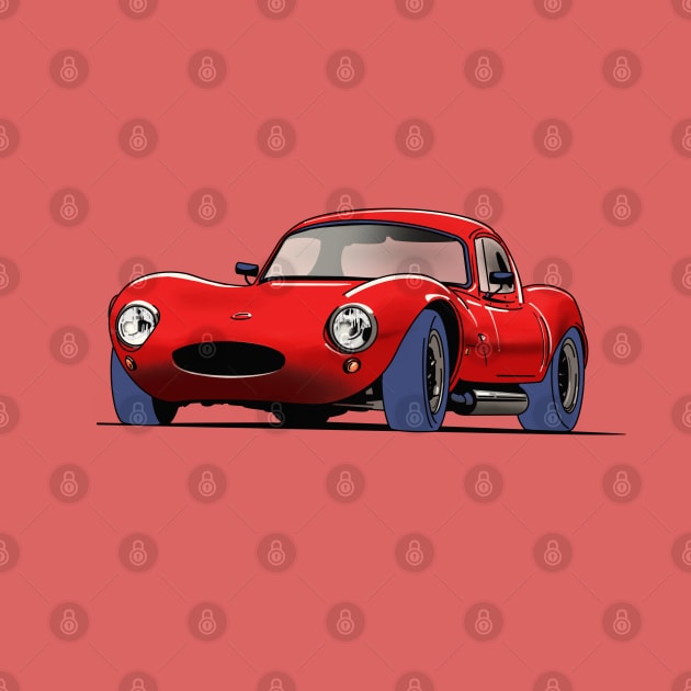 Ginetta G4 Vintage Sports Car in Red by Webazoot